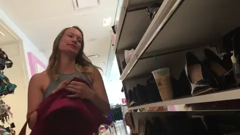 19yr old pregnant Nicole shopping for shoes Part 10