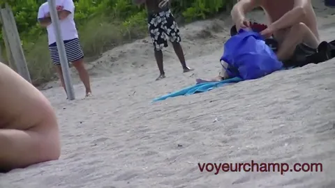 Amazing hot milf showing of at beach, voyeur exhib Part 11