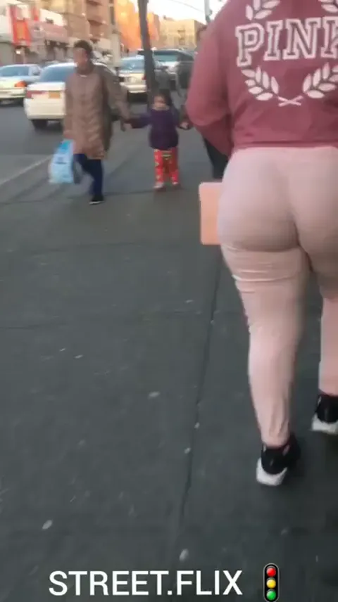 Big black girl ass on street Part 2