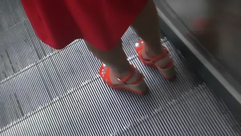 Blond MILF, Hot Legs In Wedges High Heels (pt2) Part 19