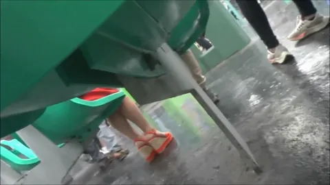 Blond MILF, Hot Legs In Wedges High Heels (pt2) Part 21