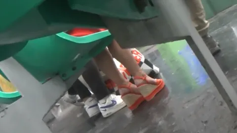 Blond MILF, Hot Legs In Wedges High Heels (pt2) Part 26