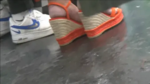 Blond MILF, Hot Legs In Wedges High Heels (pt2) Part 29