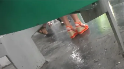 Blond MILF, Hot Legs In Wedges High Heels (pt2) Part 33