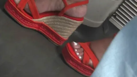 Blond MILF, Hot Legs In Wedges High Heels (pt2) Part 49