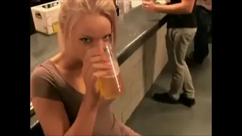 Blonde at Bar Shows Me Her Privates Part 1