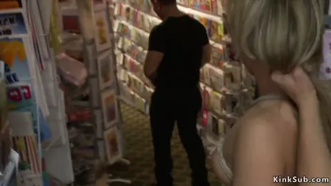 Blonde butt fucked in public shop Part 18
