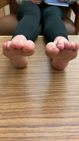 Brunette College Girl Soles in Library Part 17