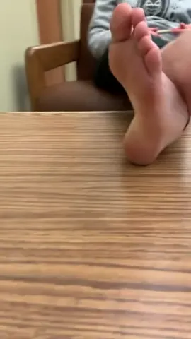 Brunette College Girl Soles in Library Part 18