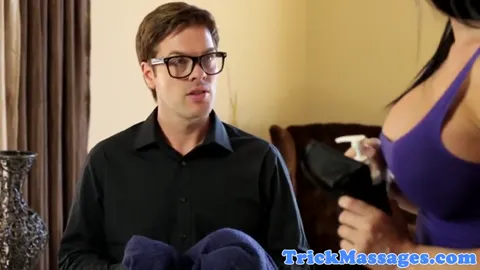 Busty massage milf rides hard cock Part 11