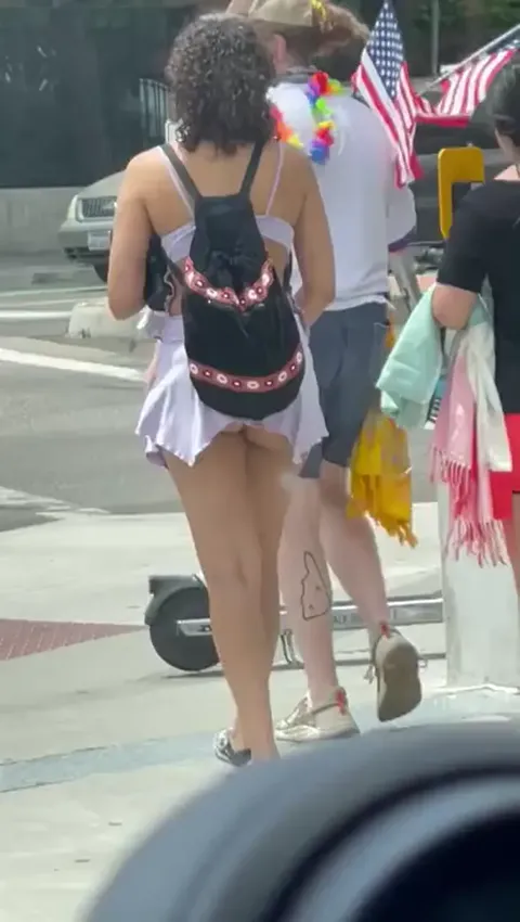 Candid ass cheeks out Part 1