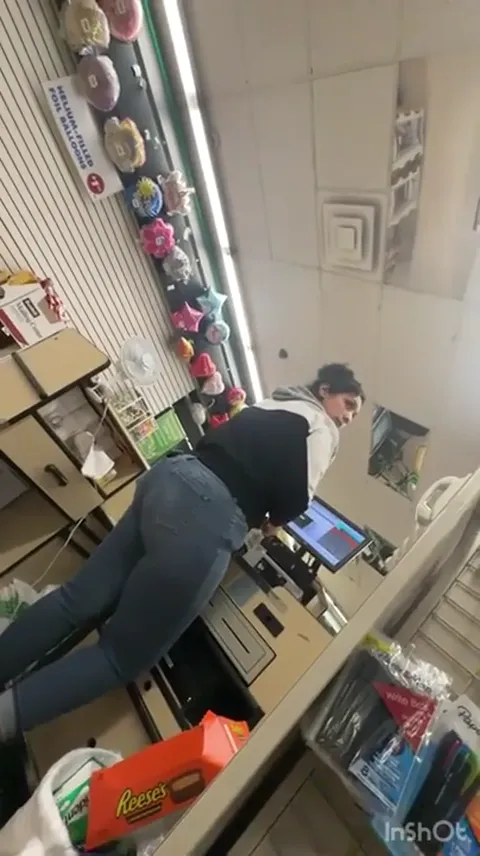 Candid Big Butt Cashier Slut Part 3