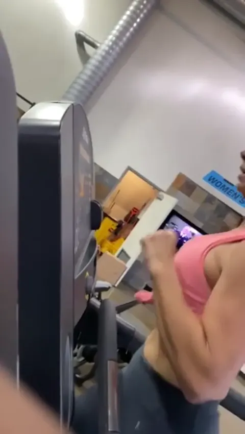 Candid Big Tits on the Treadmill Part 2