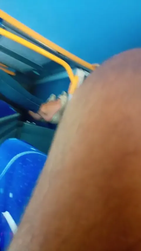 Candid business class feet in the bus Part 2