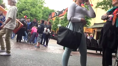 Candid Teen Bubble Butt in Impossibly Tight Jeans Part 21