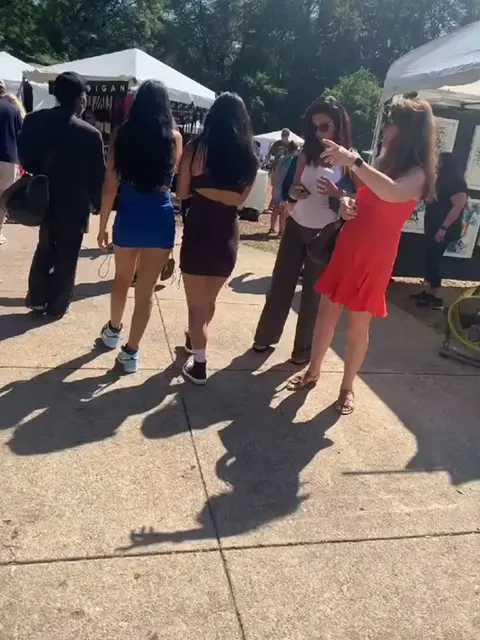 Caught Creepin on Latina Jailbait at Art Fair oops Part 1