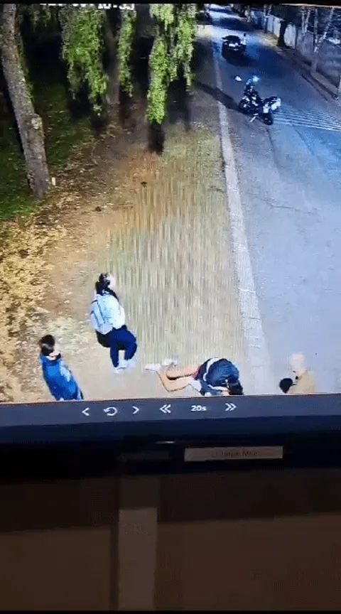 Cctv pussy fight! I got to go help that young cunt