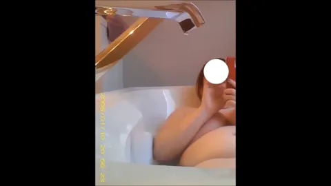 chubby busty girl fingering pussy in the bathtub Part 4