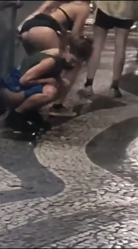 Club Girls Piss in Alley Caught On Hidden Camera Part 3