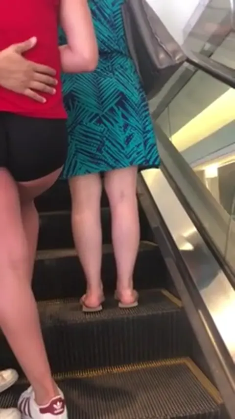 Clueless Candid GF Bitch in HUNGRY Shorts FAT ASS Part 2