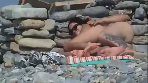 Couple fucking on the beach filmed by a voyeur Part 18