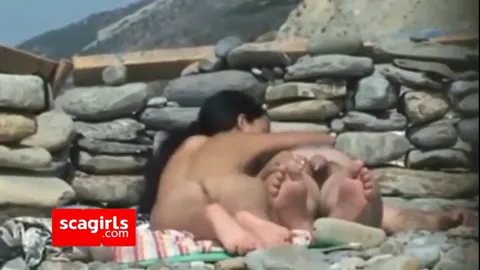 Couple fucking on the beach filmed by a voyeur Part 45