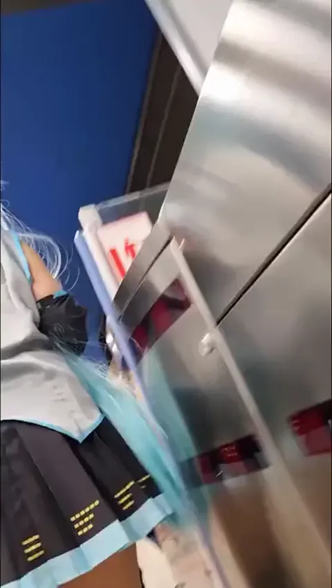 Cute Hatsune Miku Cosplay Candid Creepshot Upskirt Part 1