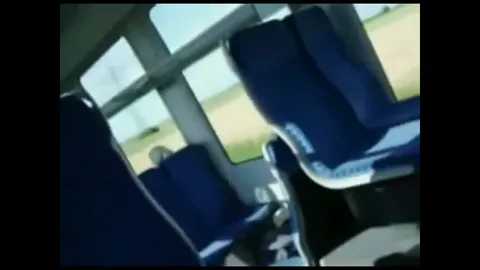 Cute tattooed teen blows and swallows in a train Part 15