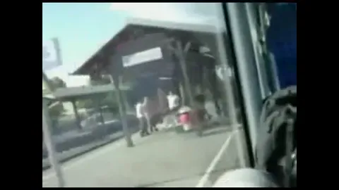 Cute tattooed teen blows and swallows in a train Part 31