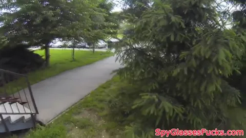 Dicksucking beauty enjoys public blowjob Part 46