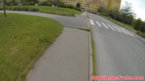 Dicksucking beauty enjoys public blowjob Part 56