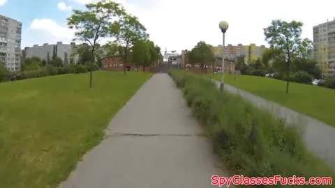 Dicksucking beauty enjoys public blowjob Part 57