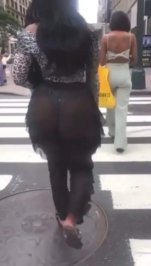 Fat ass latina in see thru pants candid Part 2
