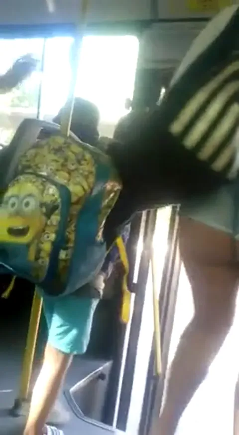 Fat ass mother caught on the bus Part 3
