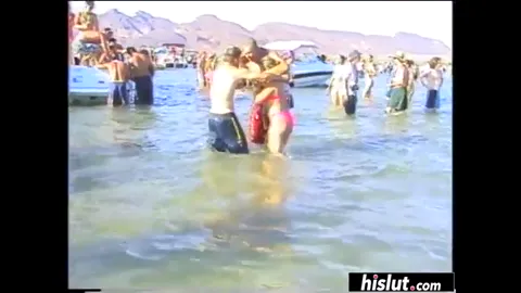 Fit chicks go crazy at the beach Part 57