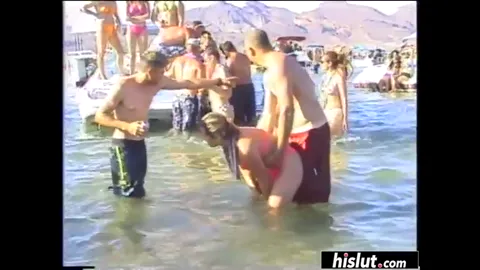 Fit chicks go crazy at the beach Part 58
