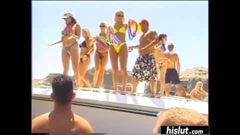 Fit chicks go crazy at the beach Part 6