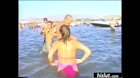 Fit chicks go crazy at the beach Part 69