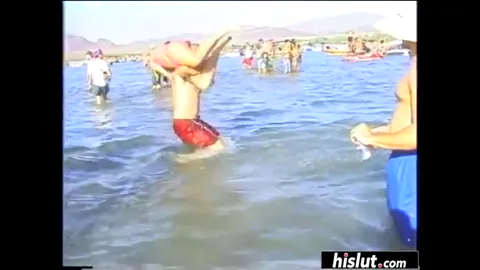 Fit chicks go crazy at the beach Part 71