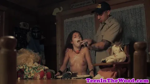 Gagged petite teen hardfucked and facialized Part 23