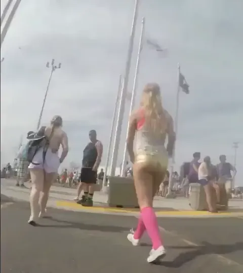 Golden Blonde Bent Over Part 1