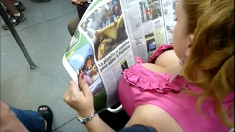 huge latin tits on train Part 4