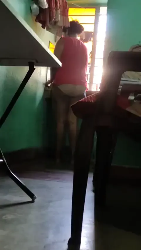 Indian bengali maid working in panty only Part 1