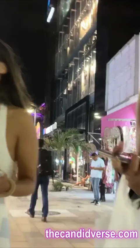 Latina with HUGE BOOBS CLEAVAGE WALKING AND SHOWIN Part 2