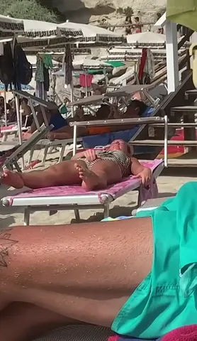 Masturbating middle of crowded beach Part 2