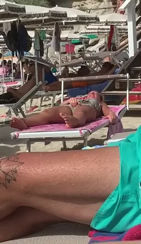 Masturbating middle of crowded beach Part 3