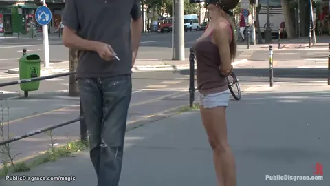 Natural busty Romanian anal public sex Part 1