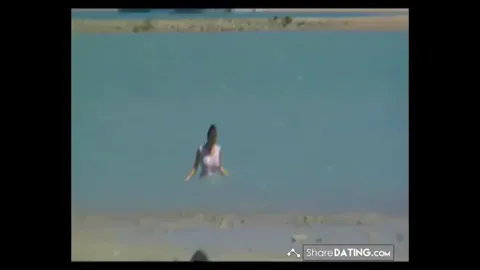 Nude Beach - Big Boob Pierced Brunette - Pt 03 Part 1