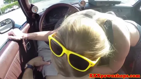 Pawnshop bimbo cocksucking for cash Part 2