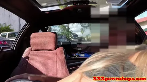 Pawnshop bimbo cocksucking for cash Part 3